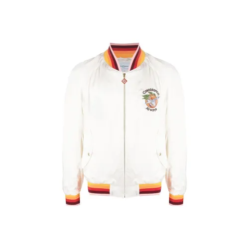 CASABLANCA Orbite Autour De L'Orange Satin Jacket