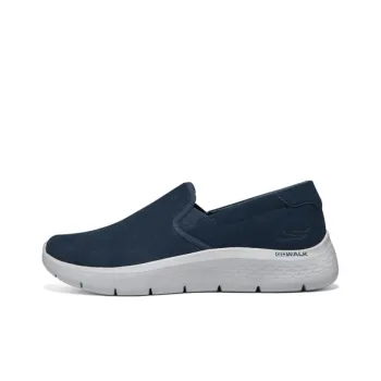 Skechers Go Walk Fle Cushioning Wear Resistant Low Top Casual Shoes Men's Navy
