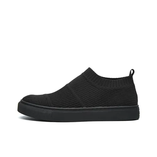 Oak Elephant Low-Top Skateboard Shoes Men's Black