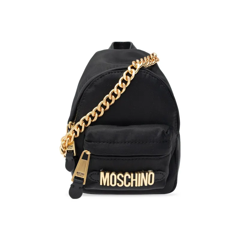 MOSCHINO Nylon Chain Bag Shoulder Bag Mini Women's Black-1