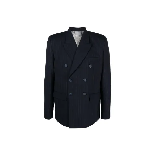 VTMNTS Pinstriped Double-breasted Blazer