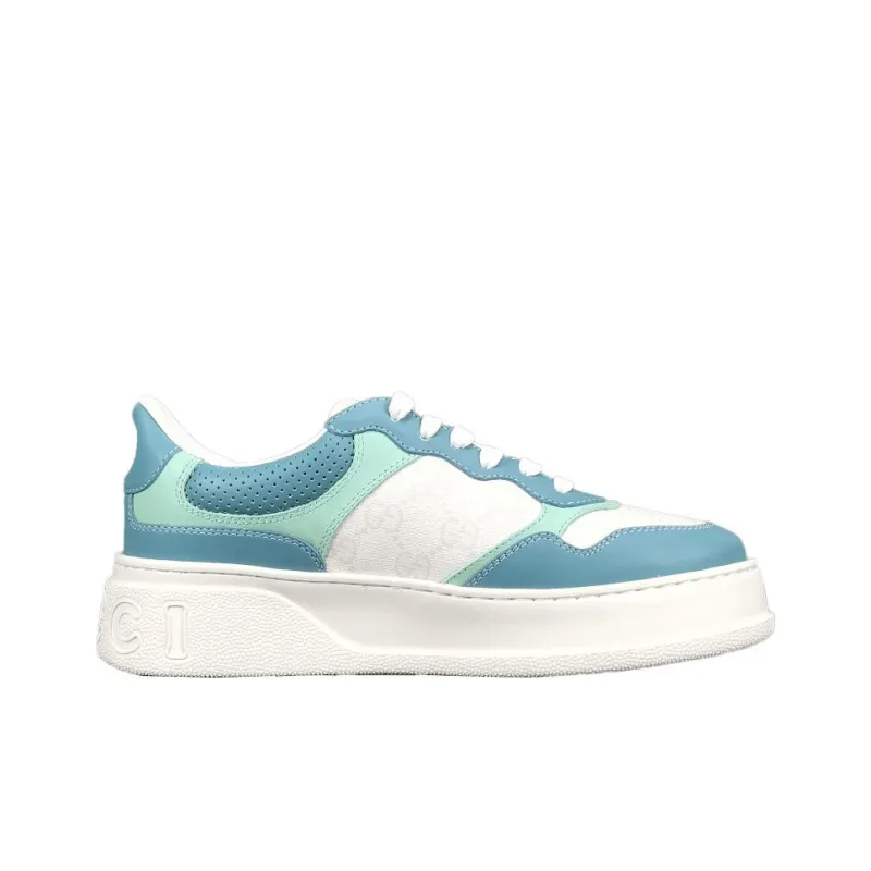 GUCCI GG Supreme Low Top Stylish Skateboarding Shoes Women's Ecru-1