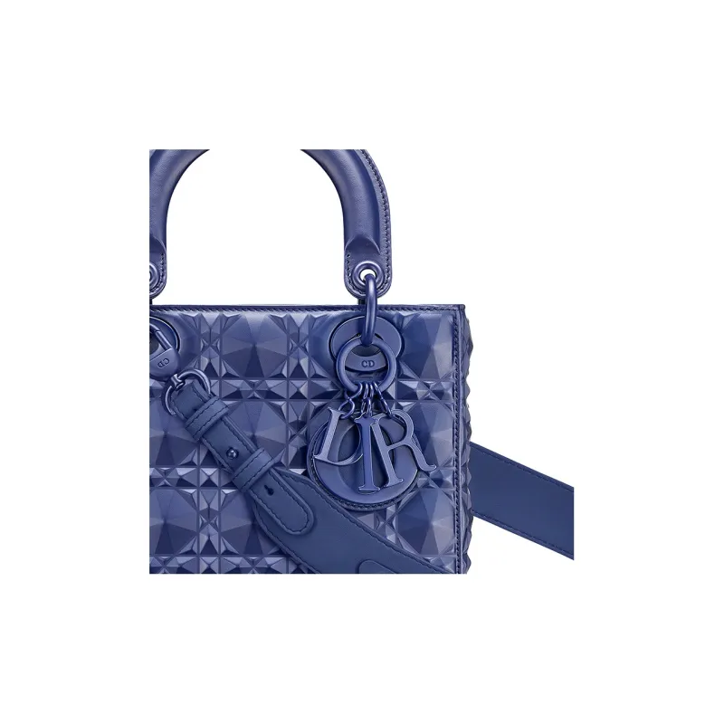 DIOR Lady DiorMy ABCDior Cow Leather Daisie Bag Shoulder Bag Crossbody Bag Handbag Small Size Women's Royal Blue-4