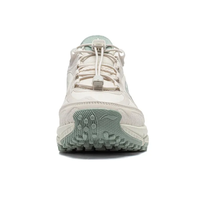 LiNing Cushioning Low Top Running Shoes Women's Pearl White-4
