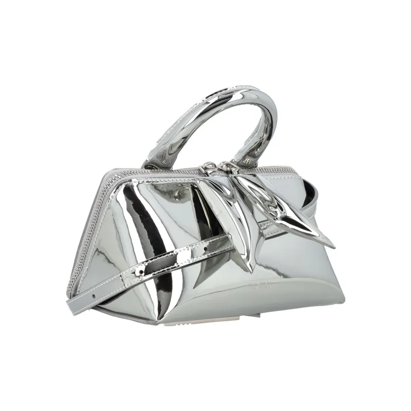 The Attico Polyurethane Handbag Mini Women's Silver-3