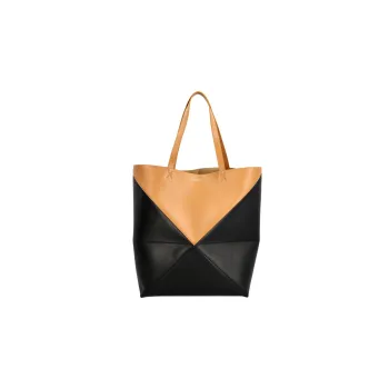 LOEWE Calfskin One Shoulder Handbags Regular Men's Earth Yellow/Black
