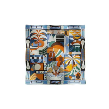 HERMES Silk Scarves Women's Pine Green