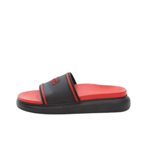 Alexander McQueen Hybrid Slide Slippers Men Black/Red