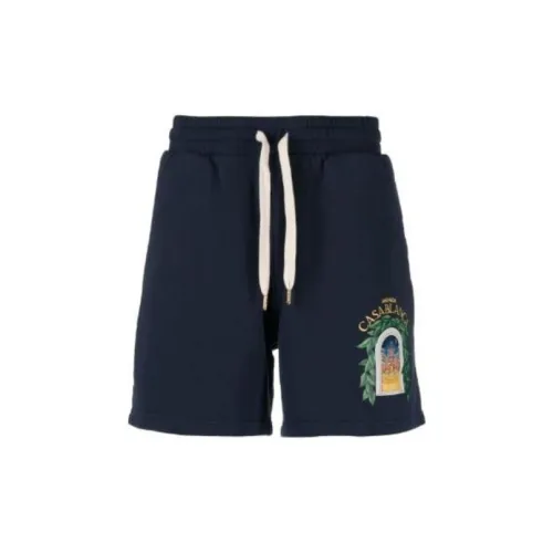 CASABLANCA Casual Shorts Men Marine Blue