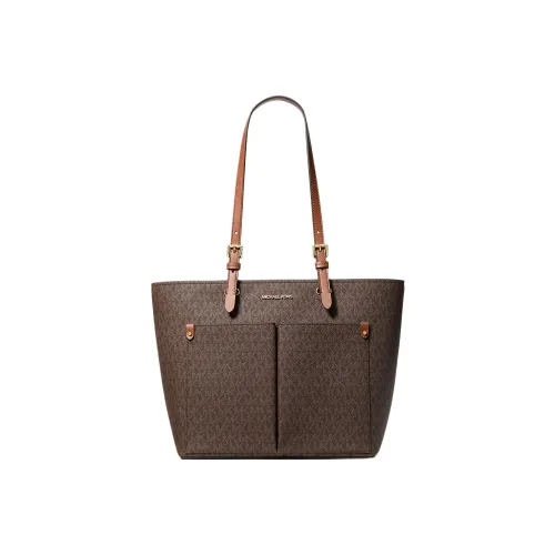 MICHAEL KORS Jet Set Canvas With Canvas Bag, Tote Bag, Shopping Bag, Shoulder Bag, Handbag Medium Size Women's Brown
