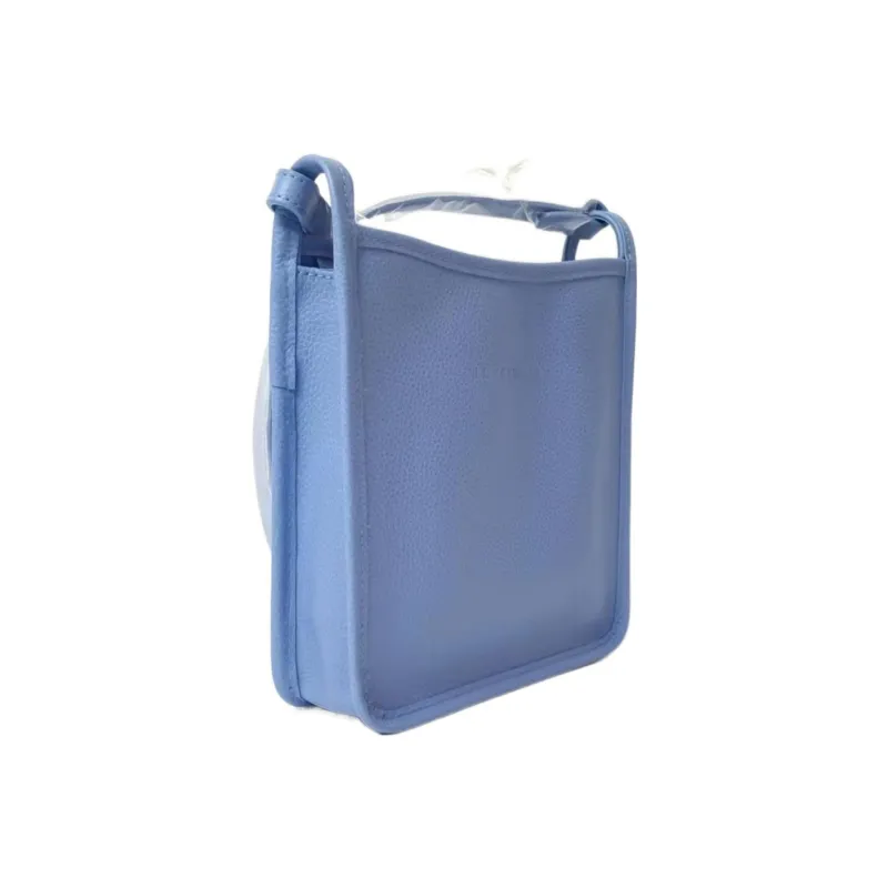 LONGCHAMP Le Foulonné Leather Tote Bag Shopping Bag Shoulder Bag Crossbody Bag Small Size Women's Blue-1