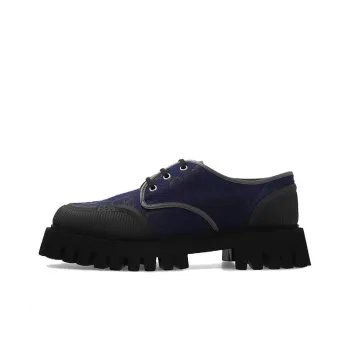 GUCCI GG Lace Up Shoes 'Navy' Women's