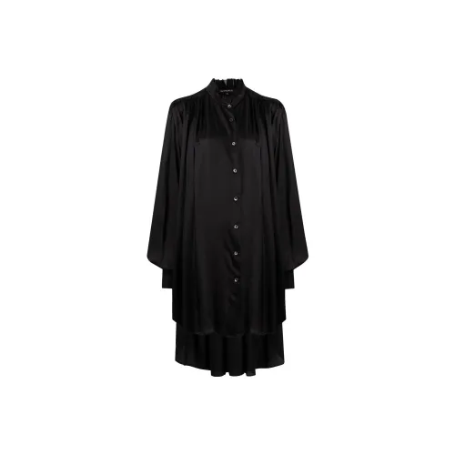 Ann Demeulemeester Nanette Oversized High-neck Blouse