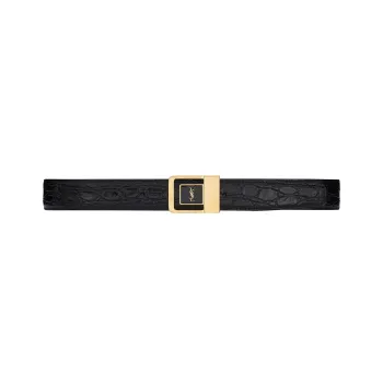 SAINT LAURENT La 66 Buckle Belt