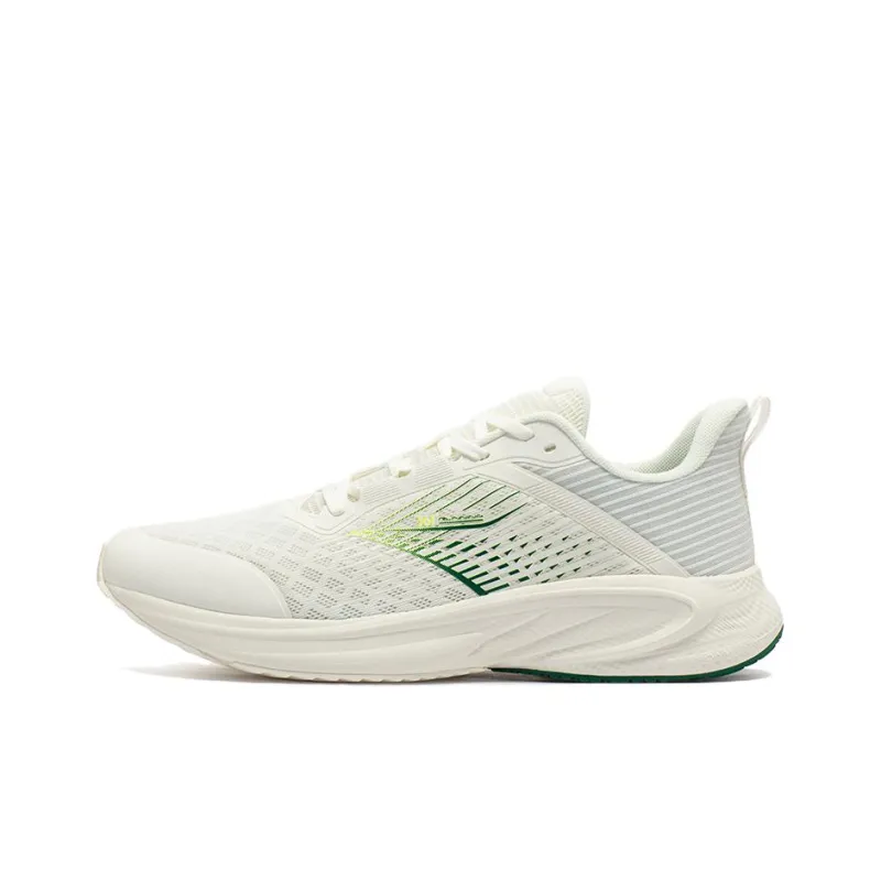 361° Cushioning, Slip Resistant, And Abrasion Resistant Low Top Running Shoes Men's White Yellow-0
