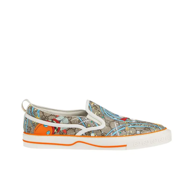 GUCCI Disney X GUCCI Tennis 1977 Slip On 'Donald Duck'-1