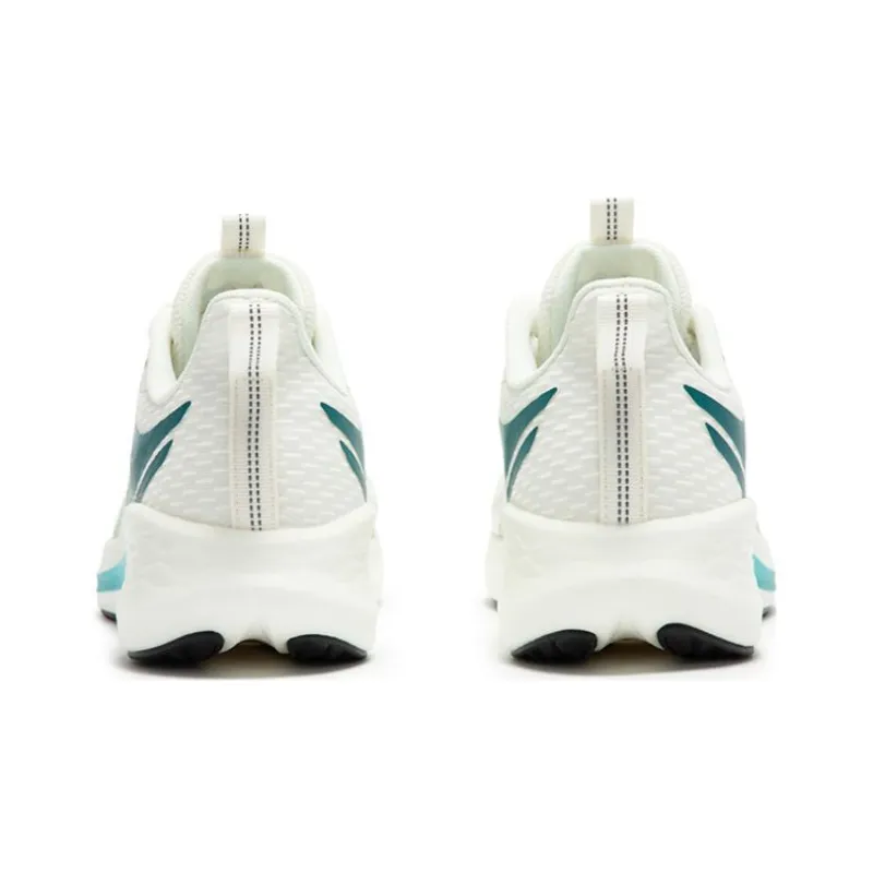 361° QU!KFOAM Cushioning Anti Slip And Wear Resistant Low Top Running Shoes Men's White Green-3