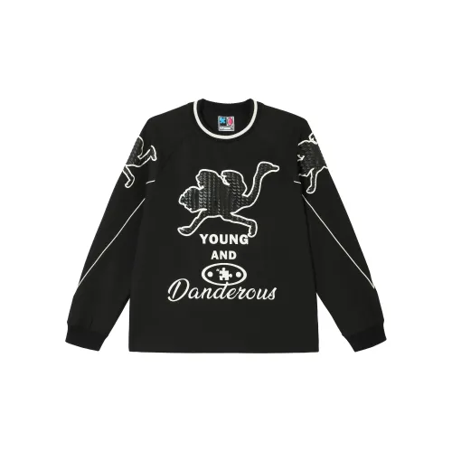 YADcrew Sweatshirts Unisex Black