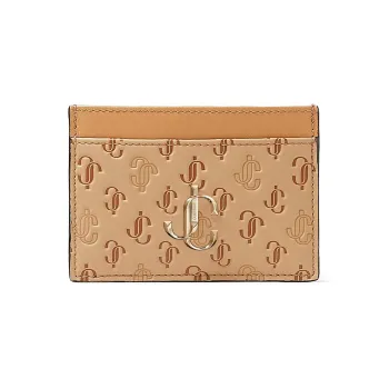 Jimmy Choo Leather Card Clip Card Holder Women's Brown
