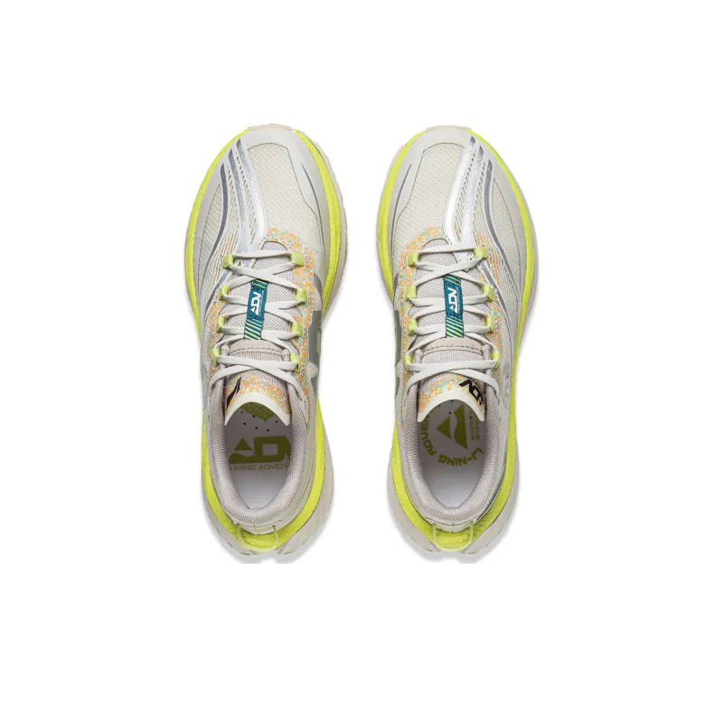 LiNing Cushioning Slip Resistant And Abrasion Resistant Low Top Running Shoes Women's Mica Gray-3
