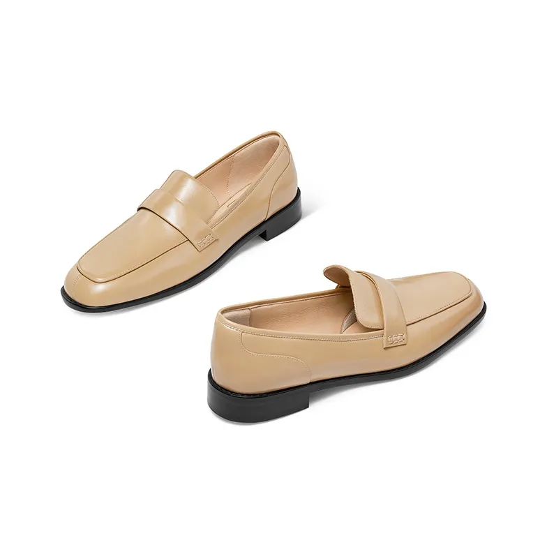 7or9 Butter Cookies Loafers 2.5cm Women's Yellow-2