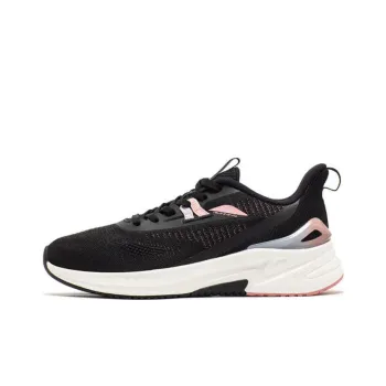 361° Cushioning Anti Slip And Wear Resistant Low Top Running Shoes Women's Black Pink