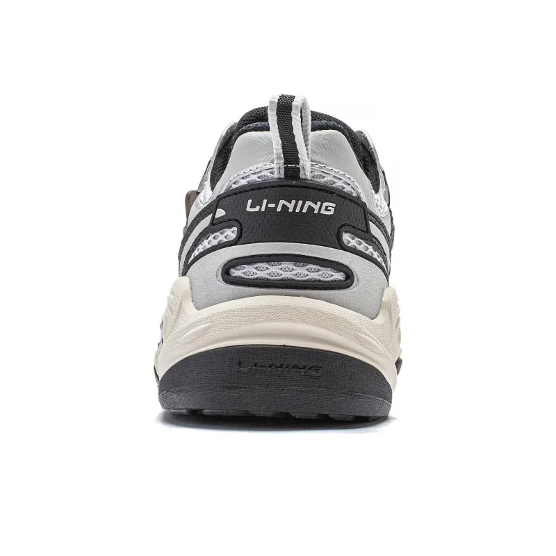 LiNing CF Tracing, FlashStar 2 Anti Slip Wear Resistant Low Top Casual Shoes Women's Silver Black-5