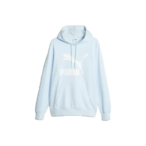 PUMA Hoodie Sweatshirts Men Light Blue