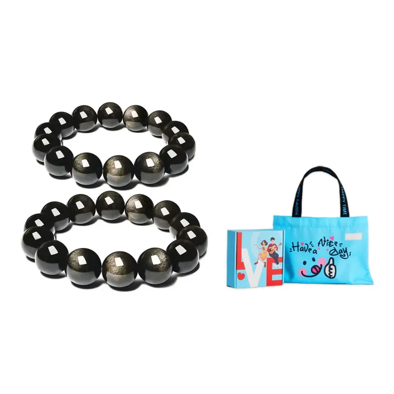 MISS TOOYA Obsidian Bracelets Unisex-17