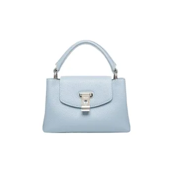 BALLY Layka Grain Calfskin Square Bag Handbag Extra Small Women's Light Blue
