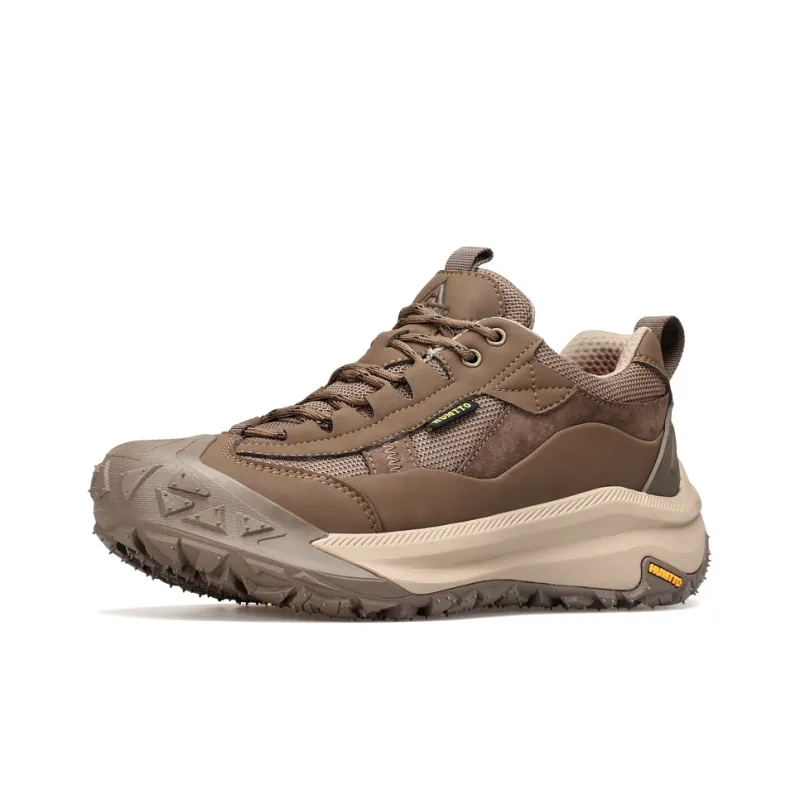 HUMTTO Low Top Outdoor Shoes Men's Light Brown-1