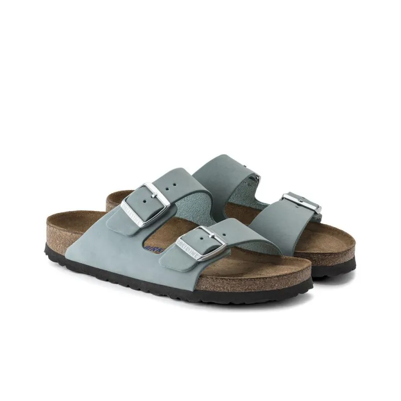 Birkenstock Arizona Soft Footbed Slide Slippers Unisex Blue Regular-3