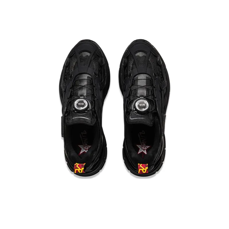 LiNing Project* Yanxing Anti Slip Wear Resistant Low Top Casual Shoes Women's Black-3