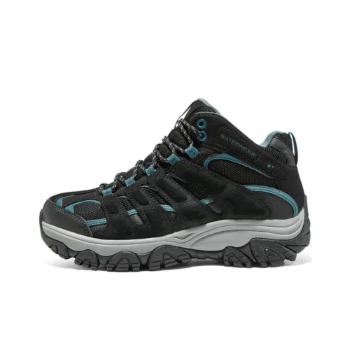 Skechers Go Walk Outdoor Hiking / Trekking Shoes Women's Mid-Top Black