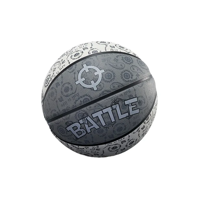 RIGORER Rubber Basketball Gray White Size 7 Training Unisex-2