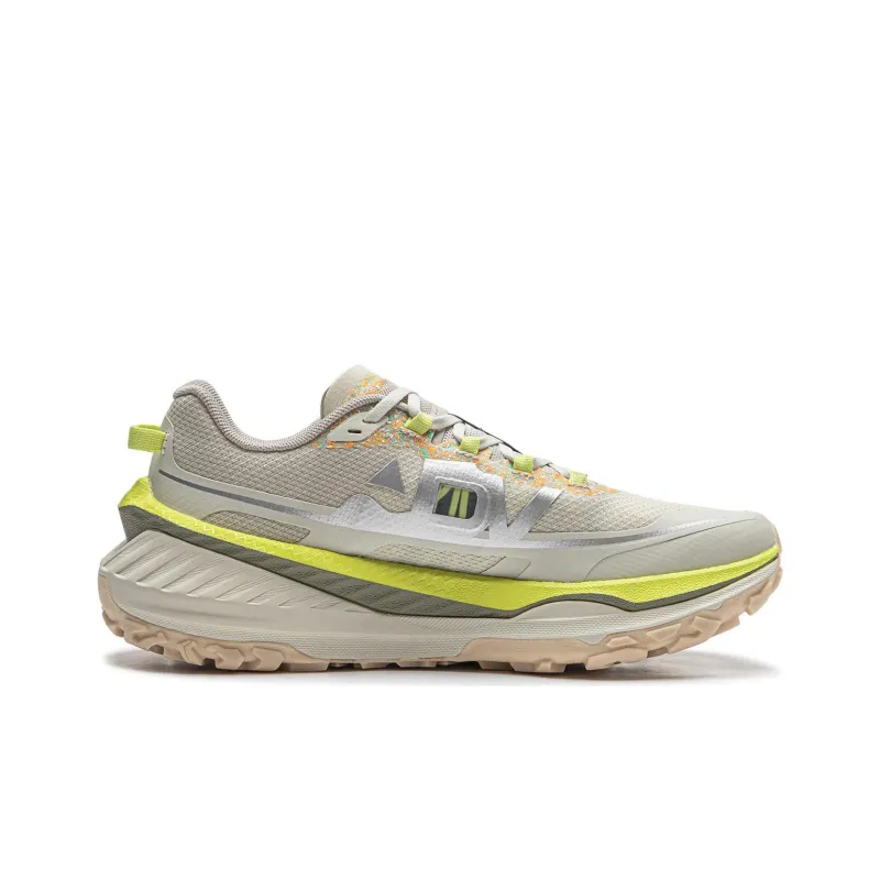 LiNing Cushioning Slip Resistant And Abrasion Resistant Low Top Running Shoes Women's Mica Gray-1