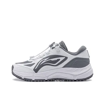 LiNing Yijie Lite V2 Slip Resistant Low Top Running Shoes Women's White Gray