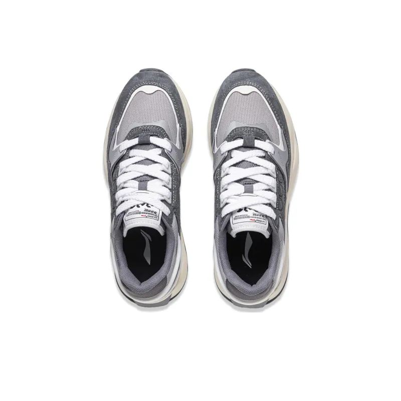 LiNing 001 Innocence V2 Innocent V2 Anti-Slip Wear-Resistant Low-Top Casual Shoes Iron Asphalt Gray-3