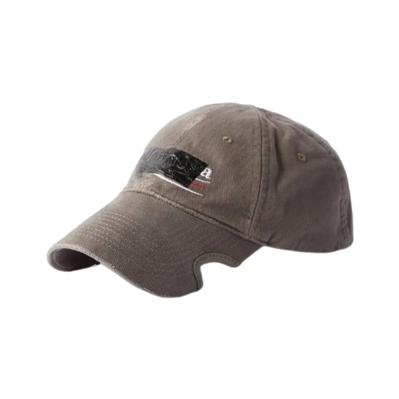 Balenciaga Cotton Baseball Caps Men's Brown-0