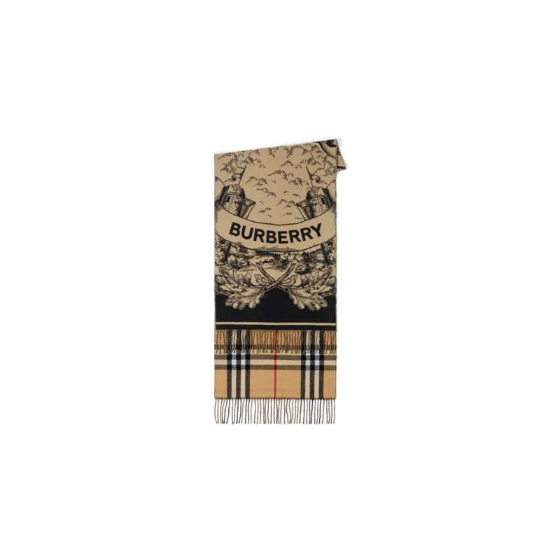 Burberry Check Cashmere Scarf-2