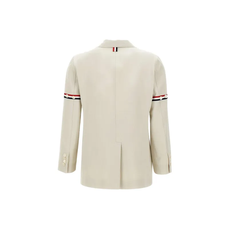 THOM BROWNE RWB stripe Cotton Blazer-1