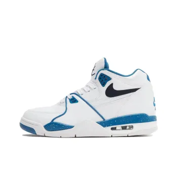 Nike Air Flight 89 Slip-Resistant High-Top Vintage Basketball Shoes Men's White Blue