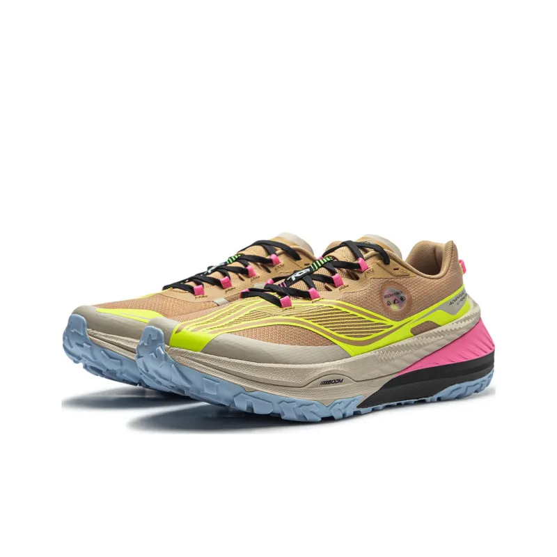 LiNing Dilu Cushioning Anti Slip And Wear Resistant Low Top Running Shoes Men's Yellow Brown-2