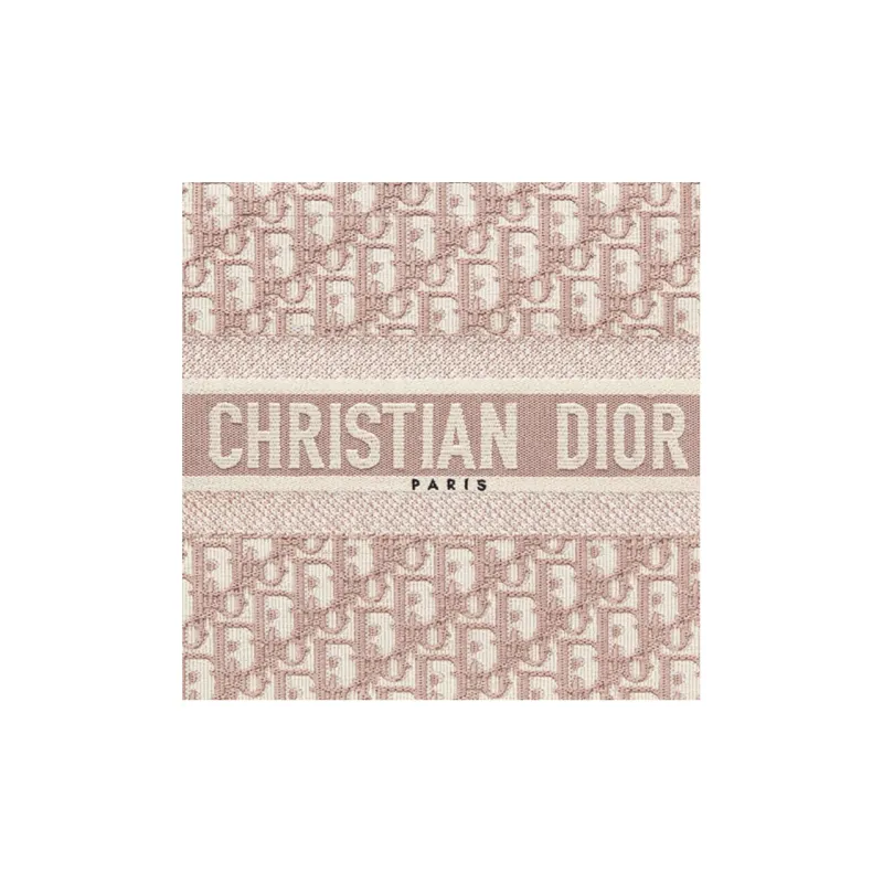 DIOR BookTote Canvas Canvas Bag Tote Bag Shopping Bag Shoulder Bag Handbag Medium Size Women's Rose Pink-3