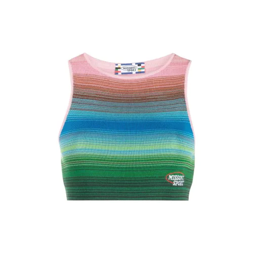 MISSONI Striped Cropped Tank Top