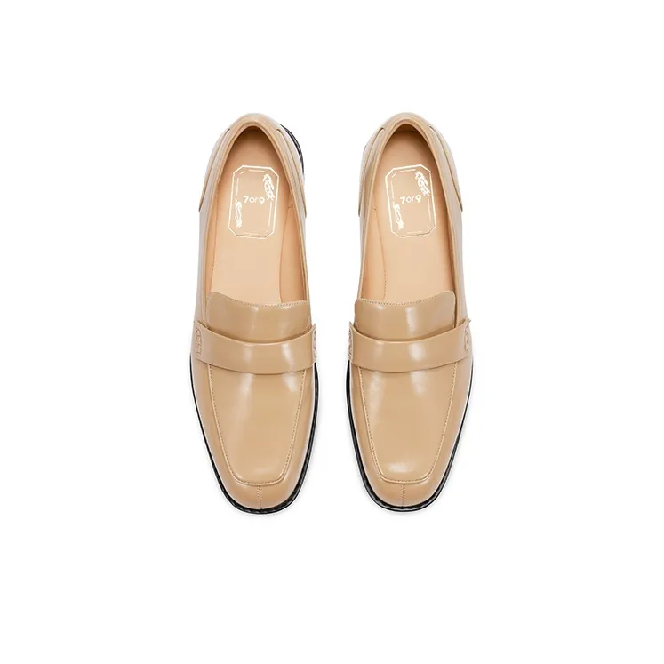 7or9 Butter Cookies Loafers 2.5cm Women's Yellow-3