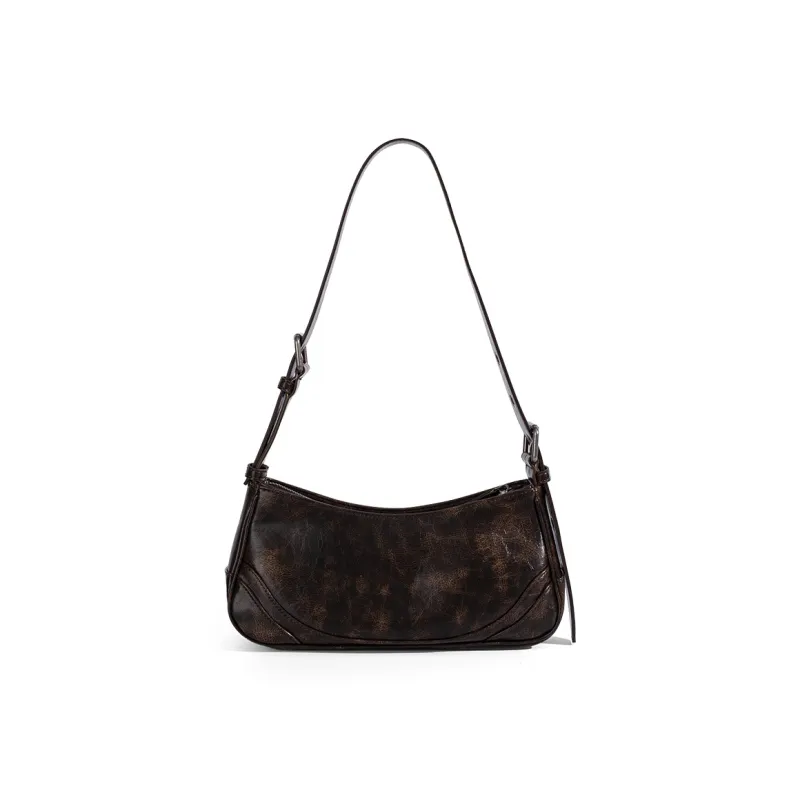 MQ&DR PU Crescent Bag Shoulder Bag Regular Women's Rose/Raspberry/Black/Ecru-3