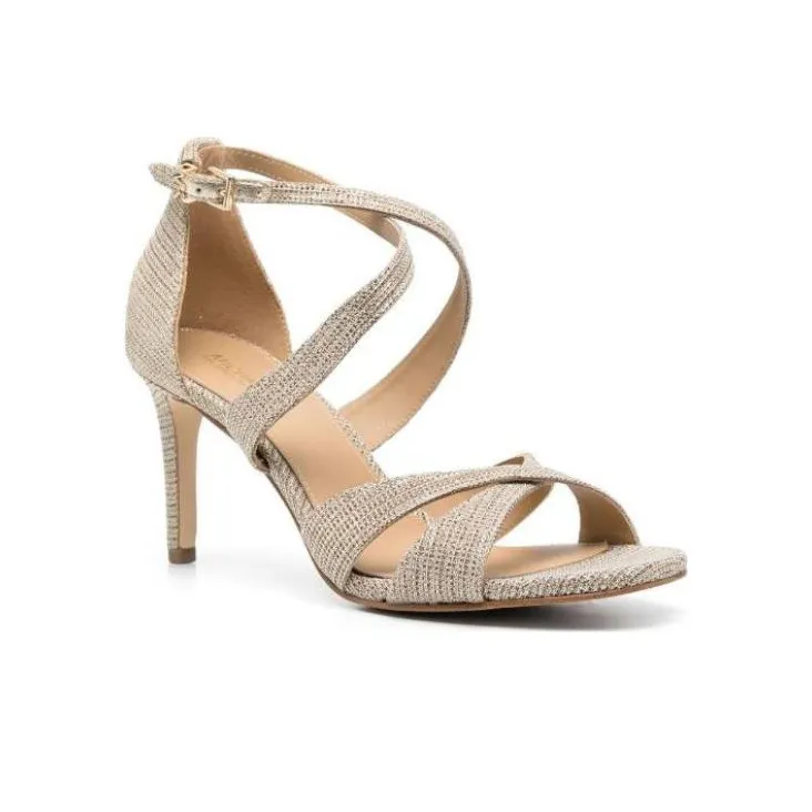 MICHAEL KORS Kinsley Strap Sandals Women's Gold-2