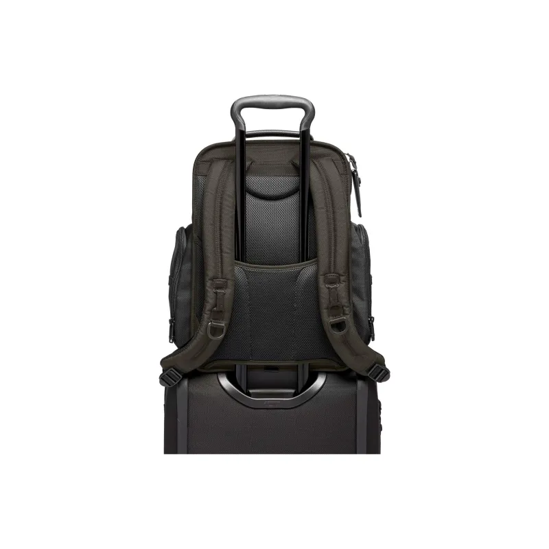 TUMI Alpha Nylon Backpack Large Size Men's Olive-4