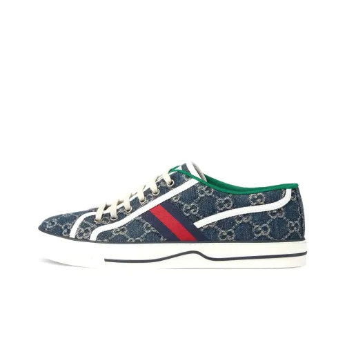 GUCCI Tennis 1977 Sneakers Blue Ivory